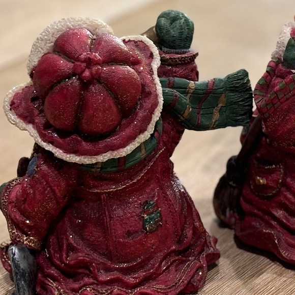 Vintage 90s Hallmark Don Mechanic Snow Folk Figurines, Set of 4 Collectible - Picture 7 of 12